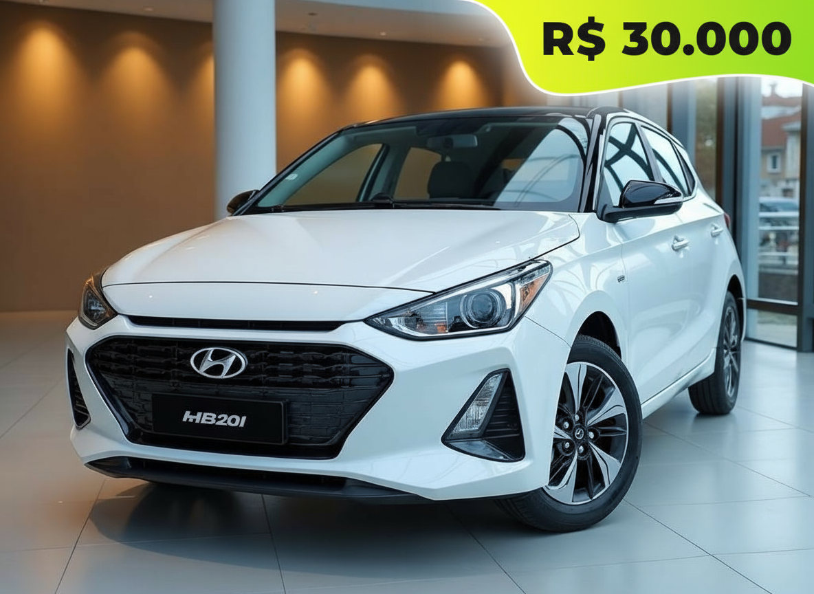 🚗 HB20 0KM + R$ 30.000